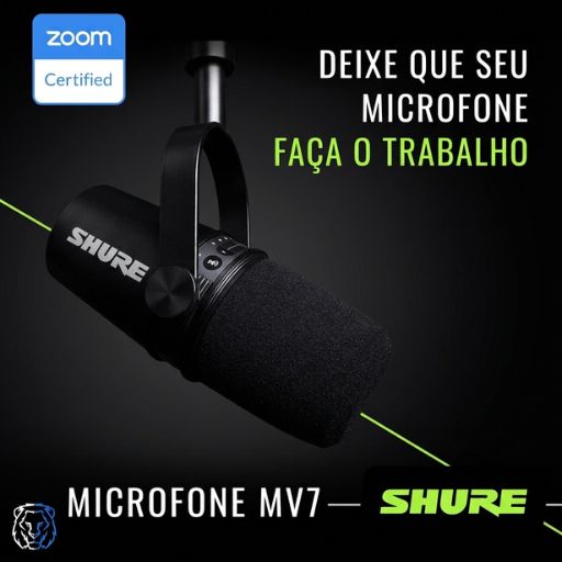 Painel touch integrado para controle rápido de ganho e volume.